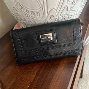 Michael Kors Black Leather Clutch